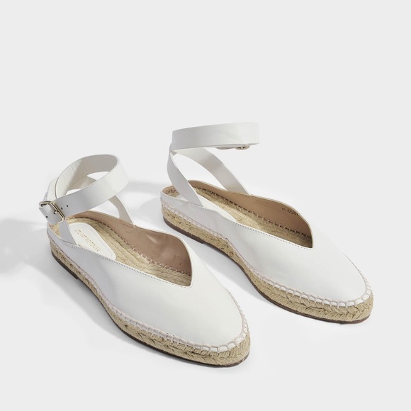 Stuart Weitzman Shoes - Stuart Weitzman Women's Toga Espadrilles In Off White Soft Grained Calfs…